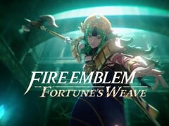 Banner de Fire Emblem: Fortune’s Weave exibido