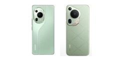O &quot;Honor 200 Pro&quot; (à esquerda) ao lado de um Pura 70 Ultra. (Fonte: MyplaceMyworld via Twitter/X)