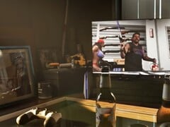 Uma captura de tela do Trailer 2 de GTA VI mostrando um controle de PlayStation 4