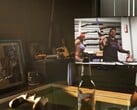 Uma captura de tela do Trailer 2 de GTA VI mostrando um controle de PlayStation 4