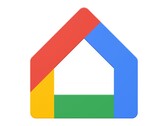 O logotipo do Google Home é exibido enquanto o Google lança uma atualização de março que adiciona "Live Search" para transmissões de câmera ao vivo ao Google Home Premium Advanced.