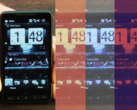 O HTC HD2 - lançado pela primeira vez em 2009 - ganhou o título de "o telefone que se recusa a morrer". Foto - A mesma imagem do HTC HD2 empilhada uma ao lado da outra em filtros de tons diferentes. (Fonte da imagem: Jon Rettinger no YouTube)
