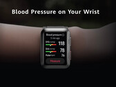 O relógio D é um dos primeiros relógios inteligentes que pode monitorar os níveis de pressão arterial sem a necessidade de um dispositivo separado. (Fonte de imagem: Huawei)