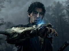 Uma foto de Miyamoto Musashi, o protagonista do novo jogo Onimusha.