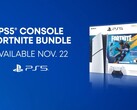 O pacote Fortnite Flowering Chaos Bundle para console PS5 tem cosméticos que serão exclusivos do PlayStation por um ano. (Fonte da imagem: PlayStation)