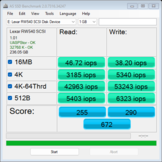 Sandisk Express: Valores de IOPS