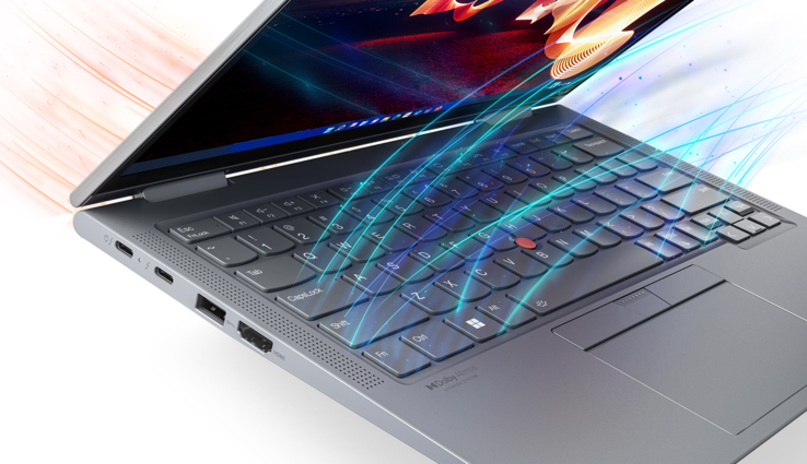 Lenovo ThinkPad X1 Yoga Gen 7: Teclado de entrada de ar