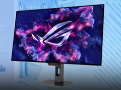 O ROG Strix OLED XG32UCWMG é uma alternativa mais rápida ao XG32UCWG mais barato. (Fonte da imagem: Asus - editado)
