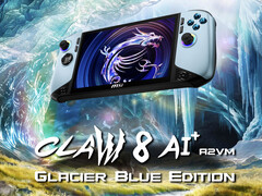 O Glacier Blue Edition é a segunda atualização do Claw 8 AI+ da MSI até o momento.
