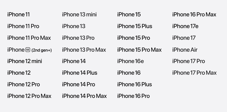 o iOS 27 é executado em todos os iPhones compatíveis com o iOS 26.