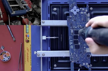 O processo envolveu muita solda e dessolda.