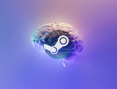 Em breve, o Steam permitirá jogos que usam IA para gerar conteúdo. (Imagem via Milad Fakurian no Unsplash, logotipo do Steam via Valve)