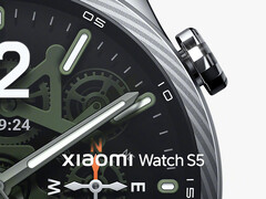 Um close-up do Xiaomi Watch S5.