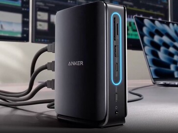 A Anker Nano Docking Station (13 em 1, tela tripla, hub removível embutido). (Fonte da imagem: Anker)