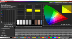 CalMAN: ColorChecker (uncalibrated)