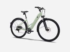 Rockrider E-ACTV 100 e-bike verde amêndoa da Decathlon