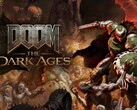 Doom: The Dark Ages é o terceiro título da série que começou com Doom (2016). (Fonte da imagem: Nvidia)
