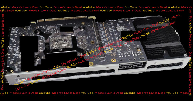 Alquimista do Arco Intel DG2-512EU. (Fonte da imagem: A Lei de Moore está morta)