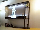 O LG Signature OLED T conta com um painel transparente. (Imagem: Cnet, YouTube)