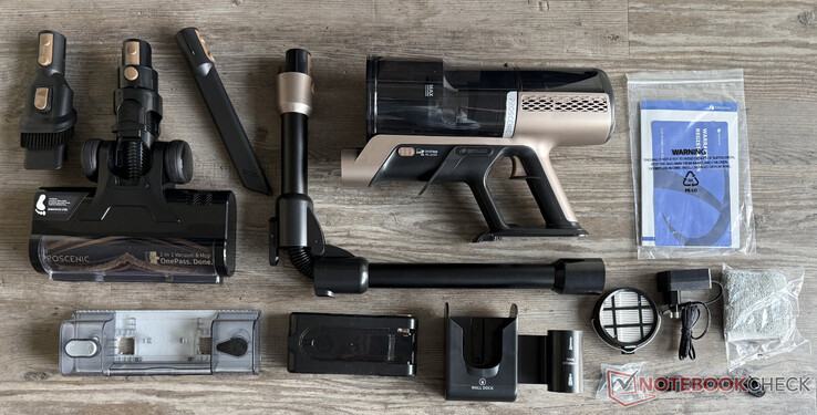 Escopo de fornecimento do Proscenic P20 OnePass