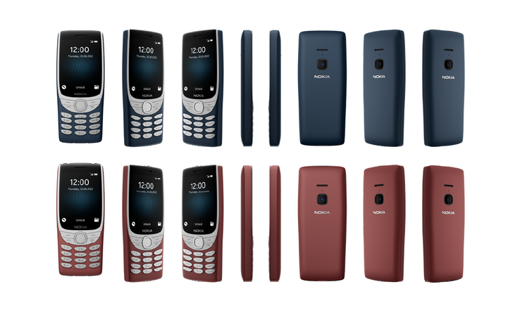 O 8210 4G de todos os ângulos. (Fonte: Nokia)
