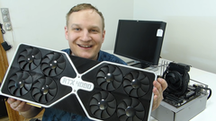 A próxima GPU Nvidia AD102 RTX 4090 poderá atingir 100 TFLOPs FP32 de desempenho. (Fonte de imagem: Captain's Workspace no YouTube)