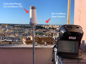 A TIM e seus parceiros afirmam obter 5G de alta velocidade nesta conexão de longo alcance. (Fonte: Qualcomm)