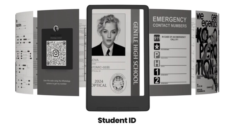 Os cartões de embarque também podem ser exibidos. (Fonte da imagem: Xteink)