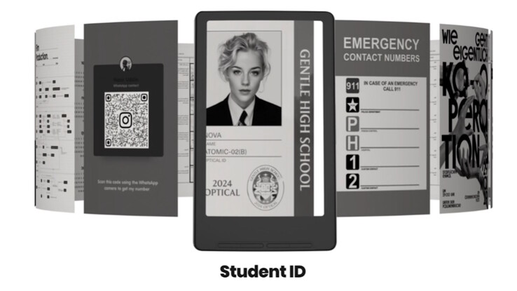 Os cartões de embarque também podem ser exibidos. (Fonte da imagem: Xteink)