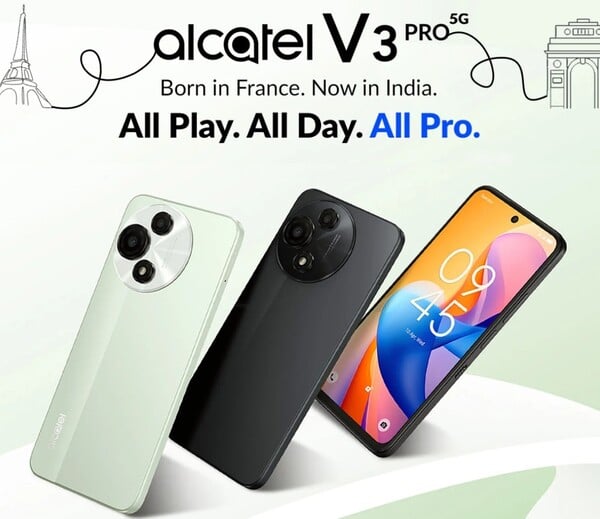 O Alcatel V3 Pro estará disponível em duas cores. (Fonte da imagem: Flipkart)