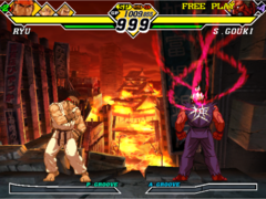 Uma captura de tela de Capcom vs. SNK 2 (fonte da imagem: The Fighters Generation)