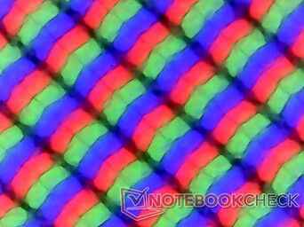 Matriz de sub-pixel com revestimento fosco