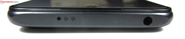 Topo: Jateador IR, conector de áudio de 3,5 mm