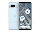 O Pixel 7a seria o primeiro smartphone de gama média do Google a suportar o desbloqueio facial. (Fonte de imagem: OnLeaks &amp; MySmartPrice)