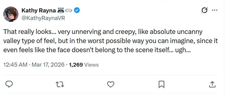 O Nvidia DLSS 5 tem uma aparência de vale estranho.