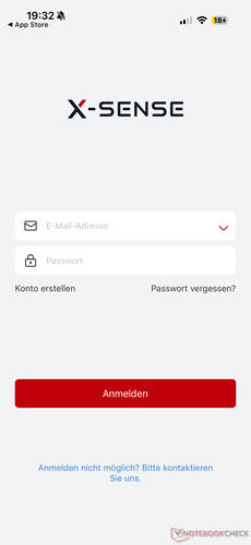 Faça login no aplicativo X-Sense