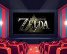 O filme “The Legend of Zelda” exibido em um cinema