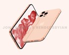 O iPhone 14 Pro e o Pro Max são projetados para apresentar displays com furos de perfuração. (Fonte da imagem: Jon Prosser &amp; Ian Zelbo)