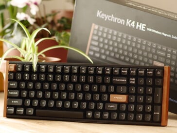 Visão geral do teclado sem fio Keychron K4 HE