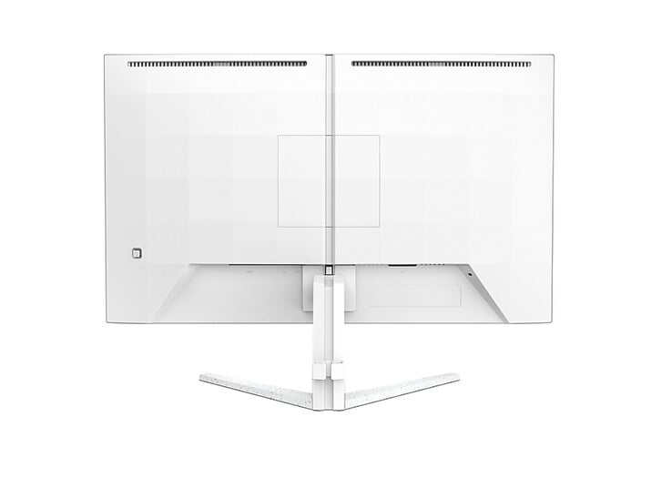 O monitor para jogos Philips Evnia apresenta um design bastante minimalista.