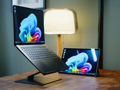 O Surface Laptop 7 e o Surface Pro 11 da Microsoft, mostrados aqui, continuarão disponíveis com processadores Snapdragon X até o final deste ano.
