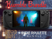 O pacote Indie Roulette expirará em 2 de agosto de 2025. Na foto: Steam Deck rodando The Hong Kong Massacre. (Fonte da imagem: Steam e Humble Bundle - editado)