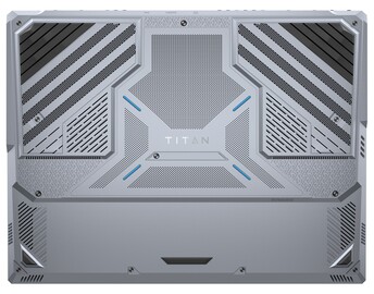 MSI Titan 18 HX - Tampa inferior. (Fonte da imagem: MSI)