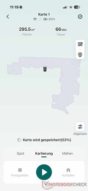 Pouco menos de 300 metros quadrados mapeados em 66 minutos