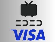 Site de compartilhamento de vídeos Niconico e logotipos da Visa (Fonte da imagem: Niconico, Visa)