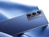O Realme P3x 5G tem um design moderno com moldura plana e parte traseira opcional com textura de couro. (Fonte da imagem: Realme)