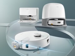 O P20 Live Water Edition da Roborock (na foto) será o primeiro modelo da marca com um esfregão de rolo. (Fonte da imagem: Roborock)