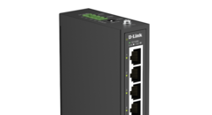 O DIS-100E-05 oferece quatro portas Fast Ethernet