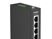 O DIS-100E-05 oferece quatro portas Fast Ethernet