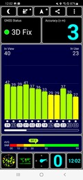 Sinal GPS ao ar livre